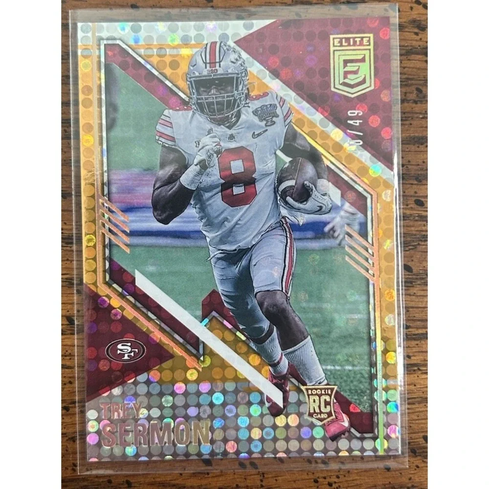 2021 Panini Donruss Elite Rookies Orange /49 Trey Sermon #134 Rookie RC